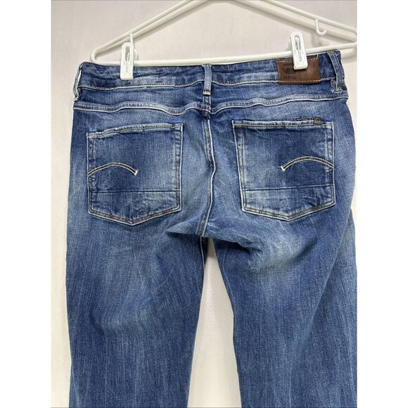 G-Star Raw 3301 Jeans Skinny Women’s Size 31 X 34 Blue Denim - Picture 3 of 12